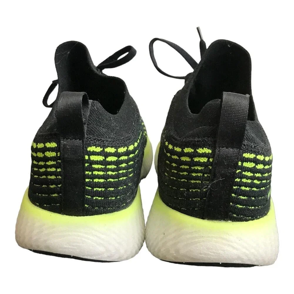 Skechers Running Shoes Mens 11 Black Lime GOrun Max Road 4 Hyper 55223 BKLM Knit